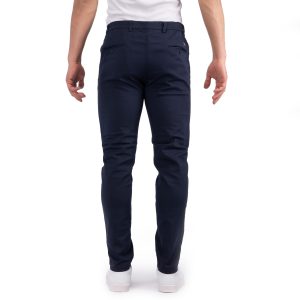 شلوار کتان راسته مردانه سرمه ای اسپرت مدل 42537