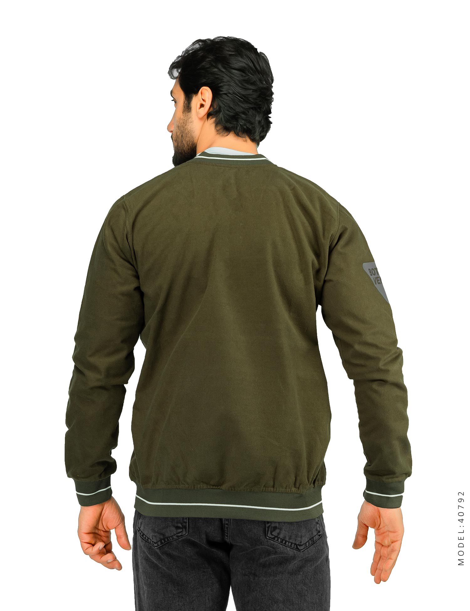 سویشرت بامبر مردانه Carlo یقه گرد مدل 40792