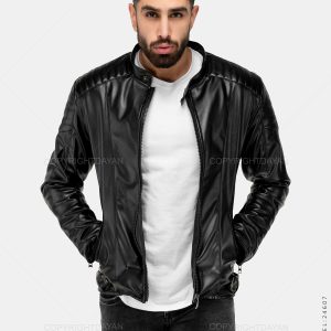 کاپشن چرمی مردانه Zima مدل 24607