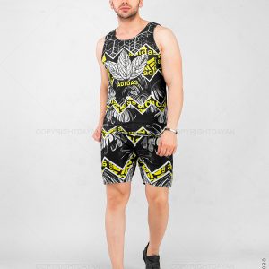 ست رکابی شلوارک مردانه Adidas مدل 18030