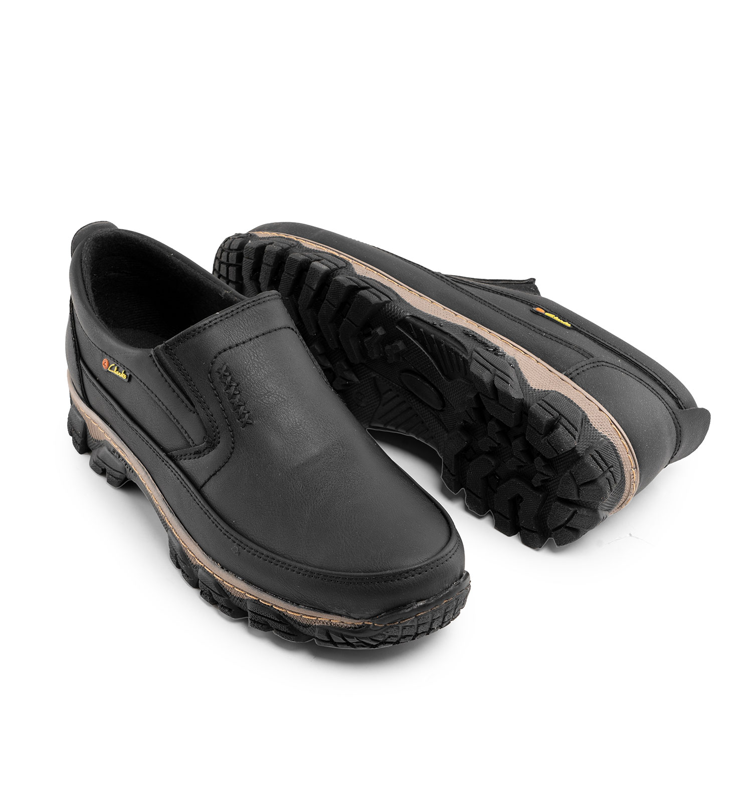 کفش روزمره مردانه Clarks چرم مصنوعی مشکی مدل 44389