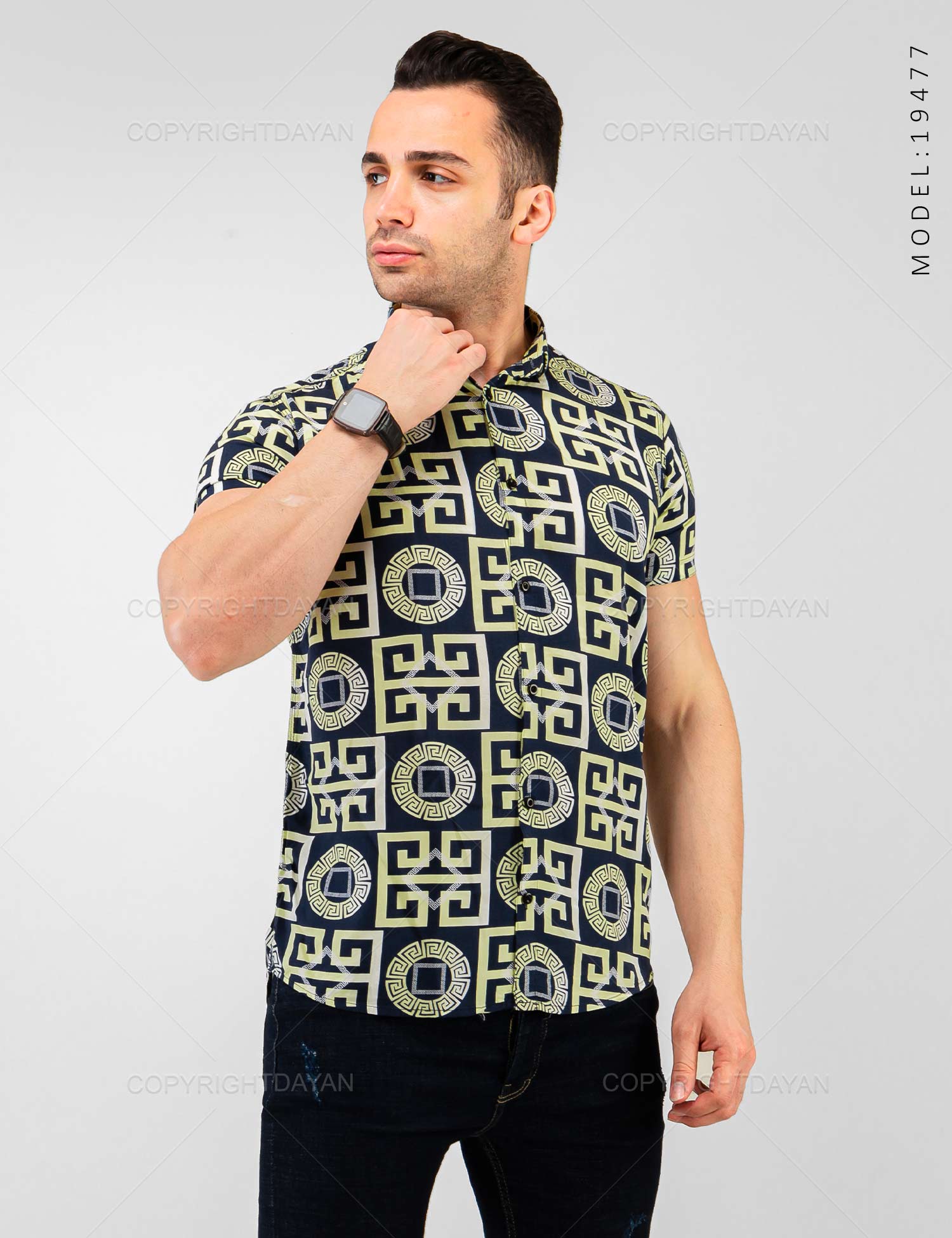 پیراهن مردانه Versace مدل 19477