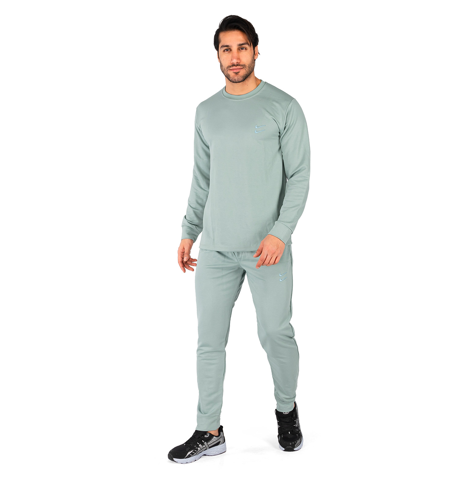 ست بلوز شلوار مردانه آستین بلند Nike ساده یقه گرد مدل 43653