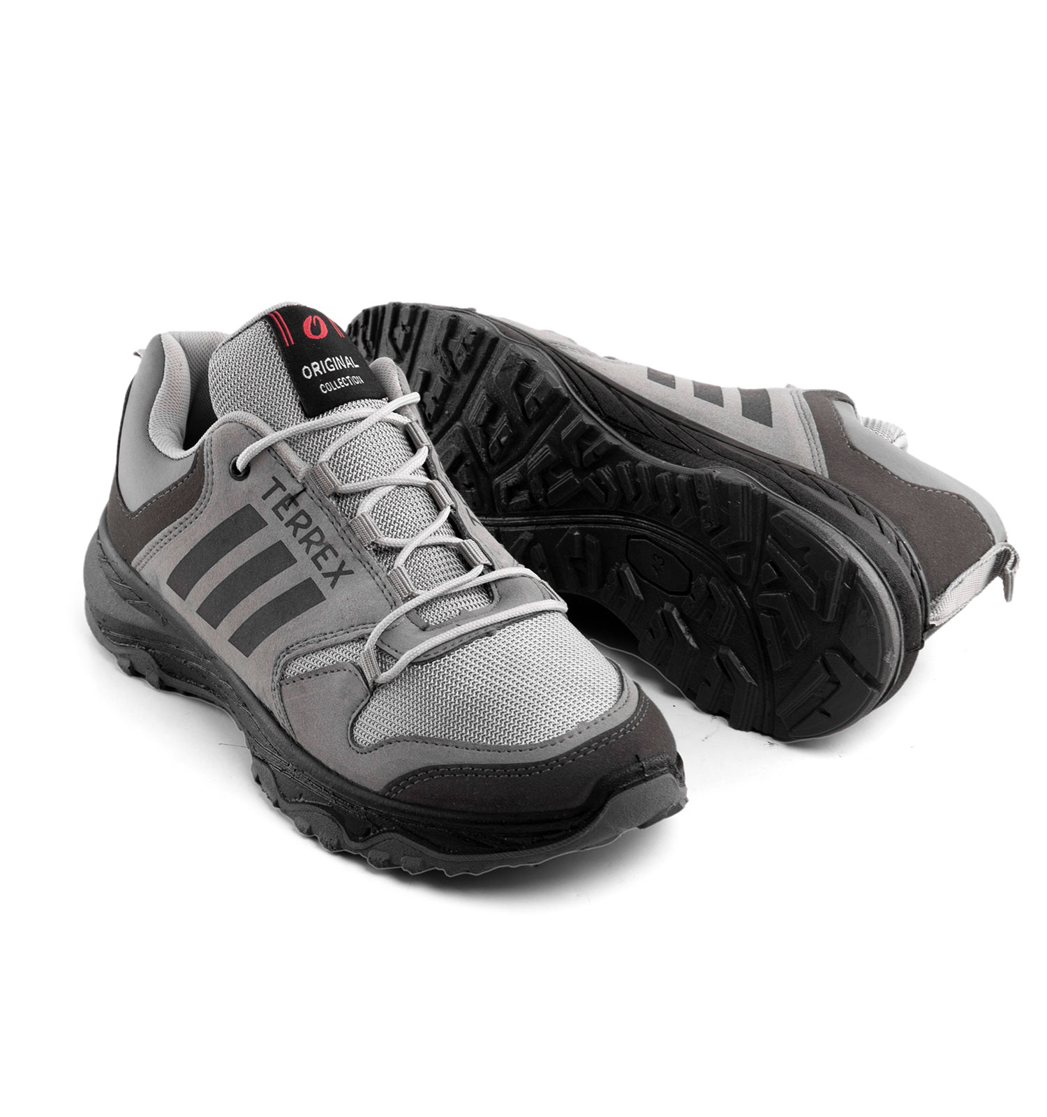 کفش اسپرت Adidas مردانه طوسی بندی مدل 42874