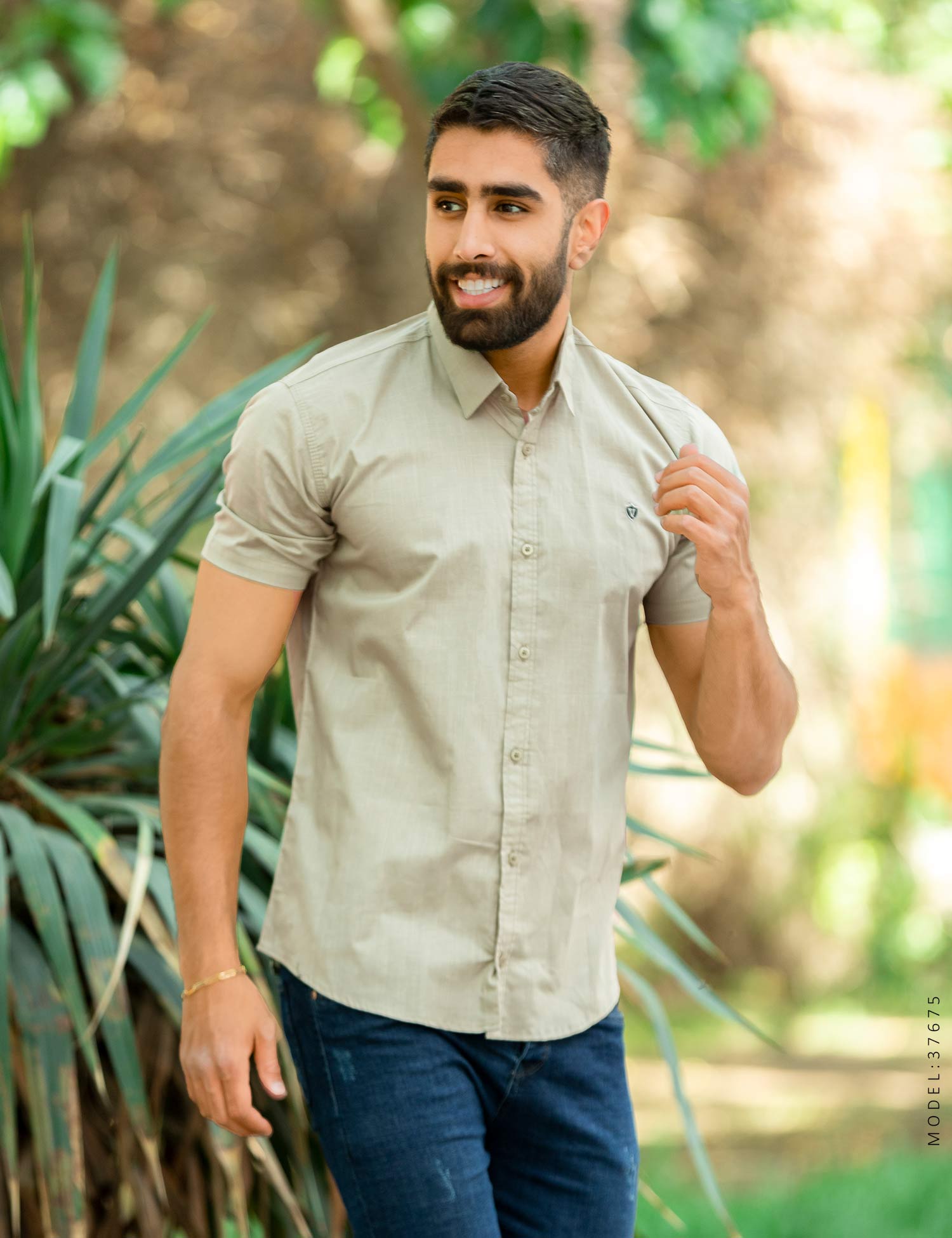 پیراهن مردانه لینن Nika مدل 37675
