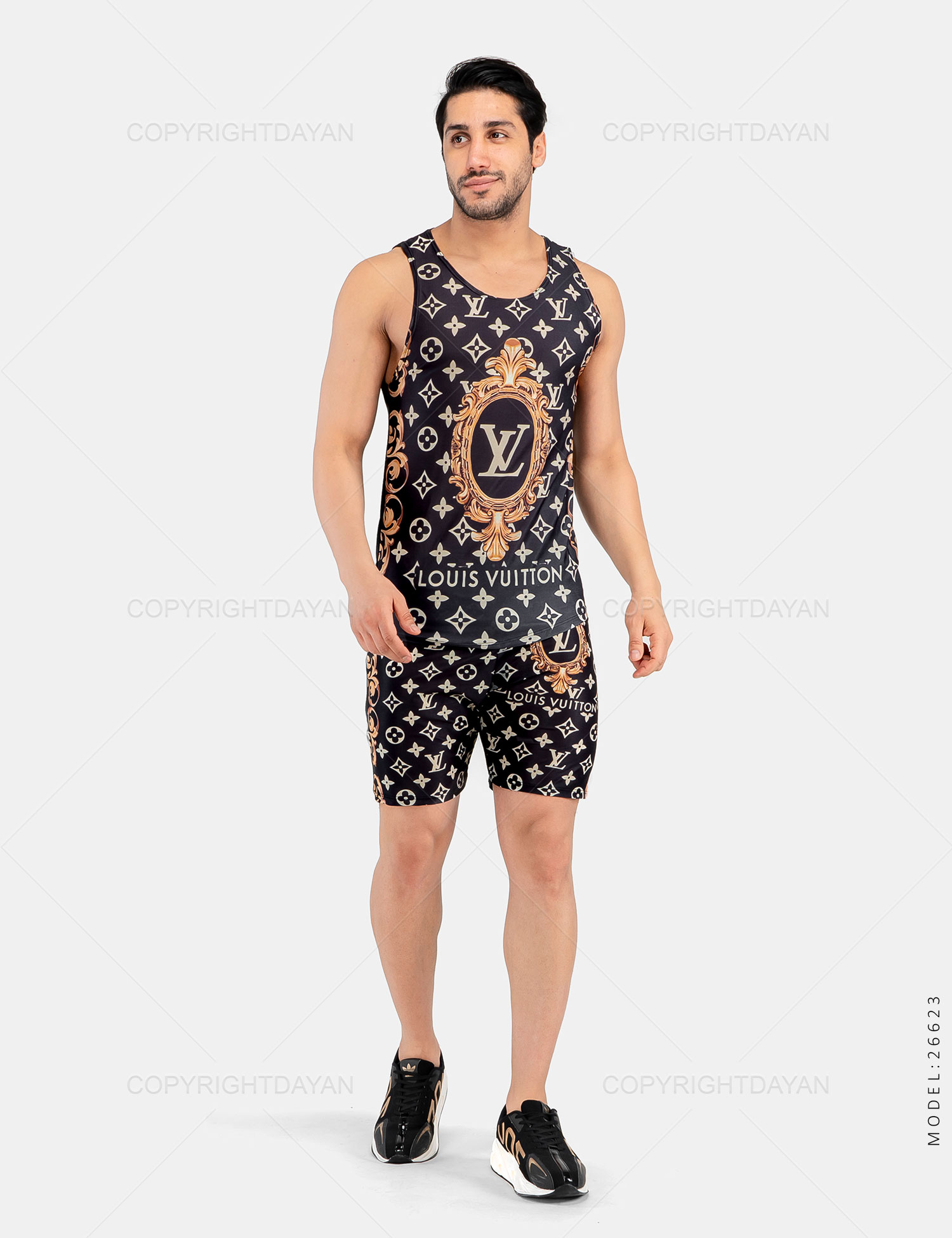 ست رکابی شلوارک مردانه Louis Vuitton مدل 26623