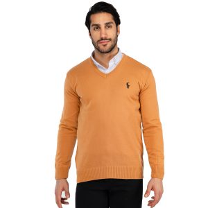 بافت مردانه یقه هفت فری سایز ساده Polo مدل 41193