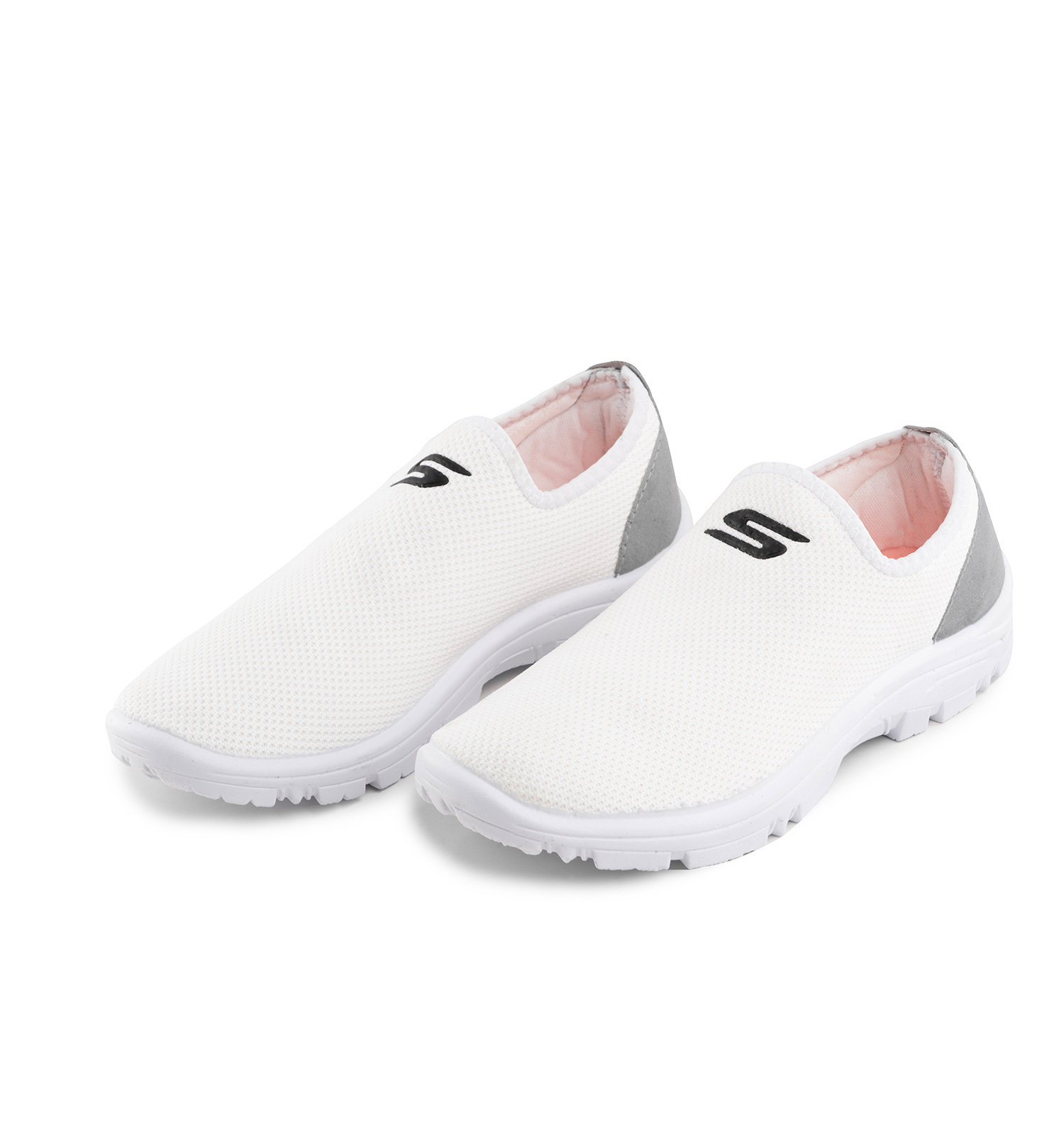 کفش اسپرت Skechers مردانه سفید پیاده روی بدون بند مدل 42256