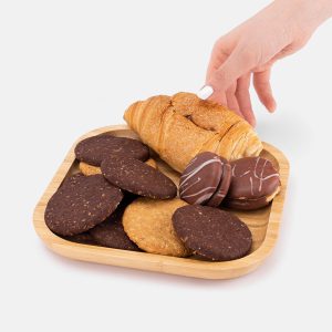 سینی چوبی اردو خوری مربعی بامبو Deniz مدل 26390