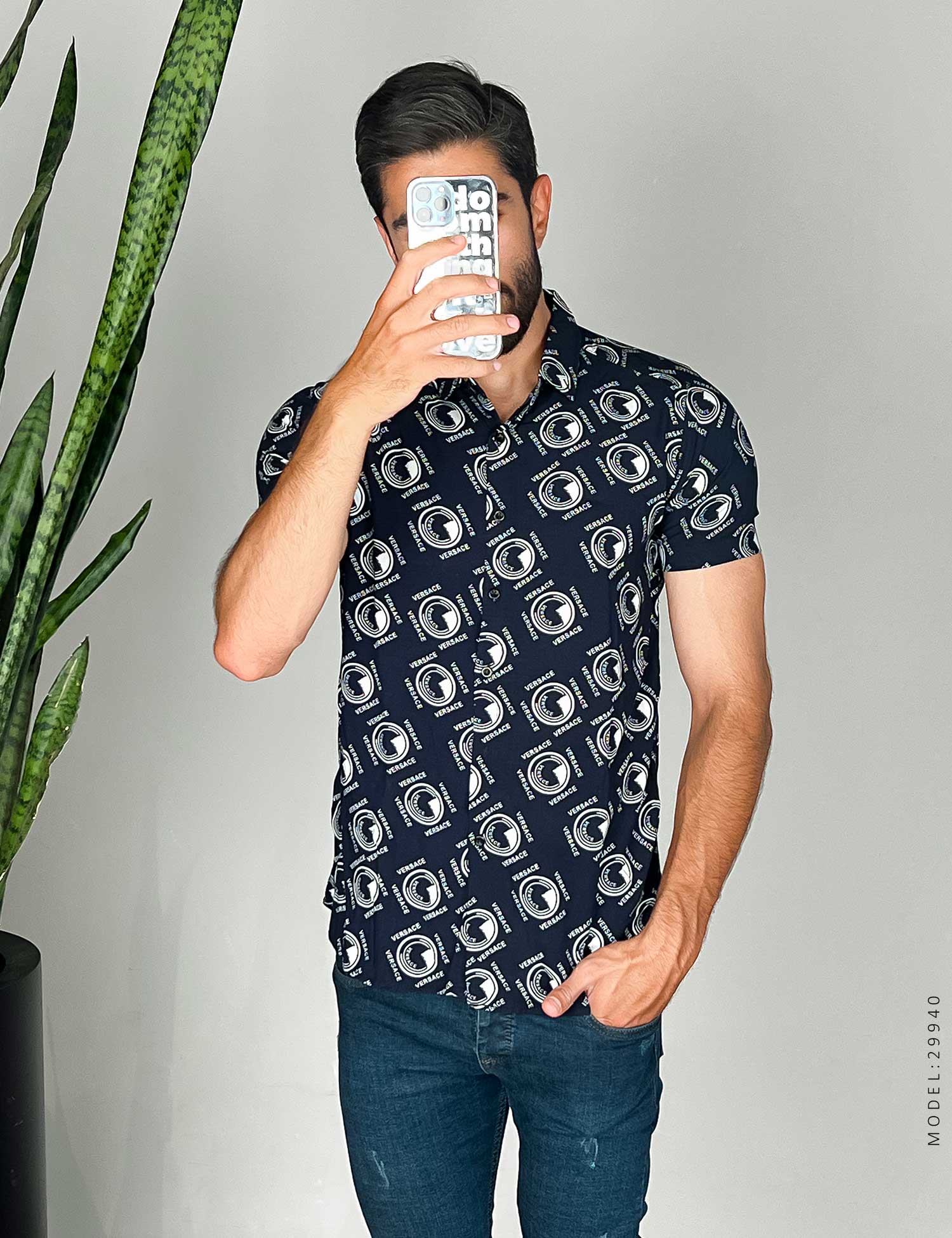 پیراهن مردانه Versace مدل 29940