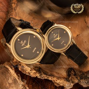 ست ساعت مچی مردانه زنانه Violet مدل W 8074 (مشکی)
