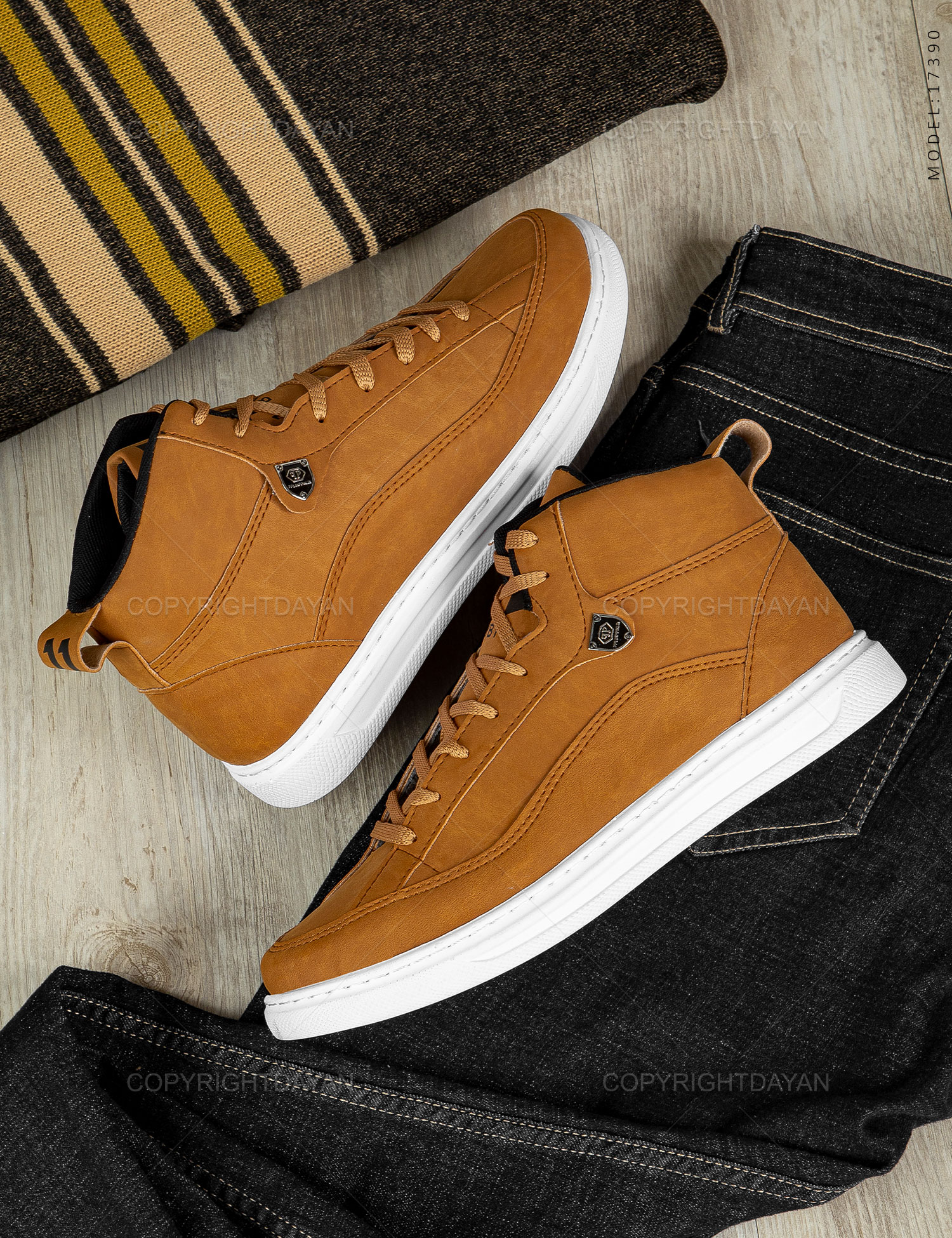کفش ساقدار مردانه Philipp plein مدل 17390