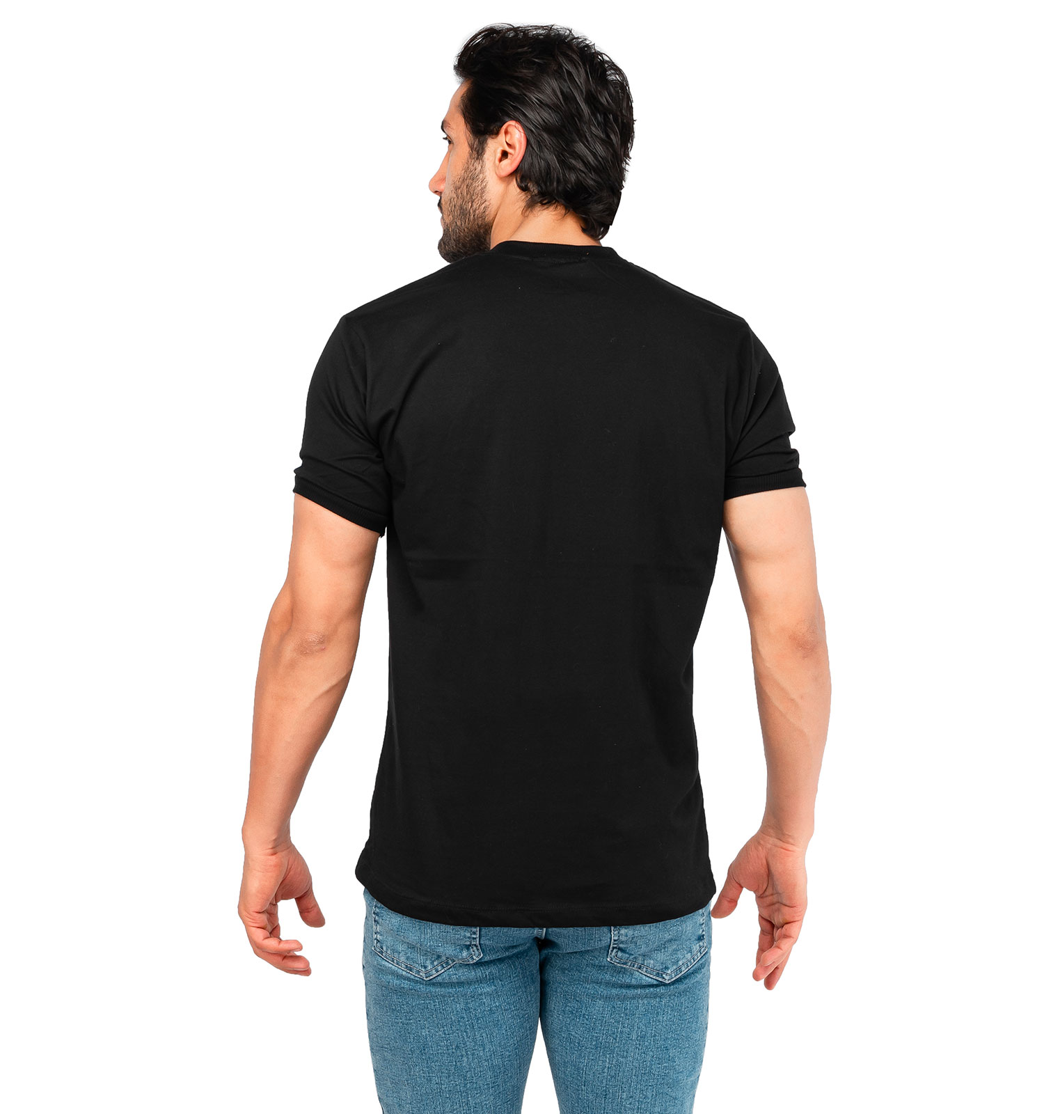 تیشرت Nike یقه گرد مردانه مشکی پنبه ساده مدل 44725