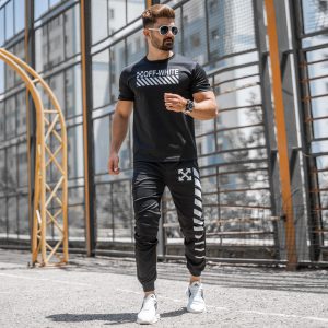 ست تیشرت شلوار off-white مردانه مدل Vesta