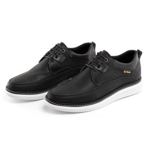 کفش روزمره مردانه Clarks چرم مصنوعی بند دار مشکی مدل 40737