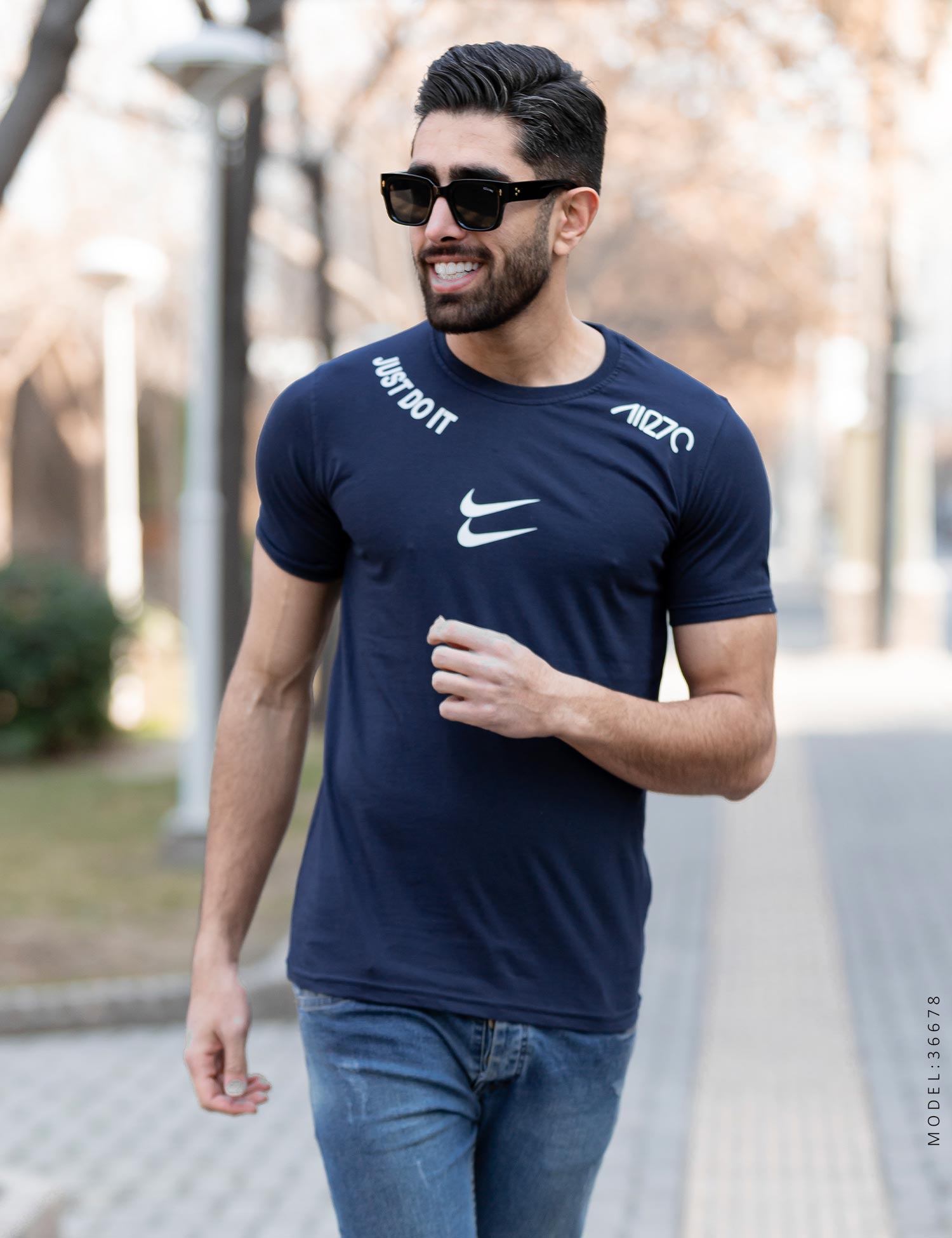 تیشرت مردانه یقه گرد Nike مدل 36678