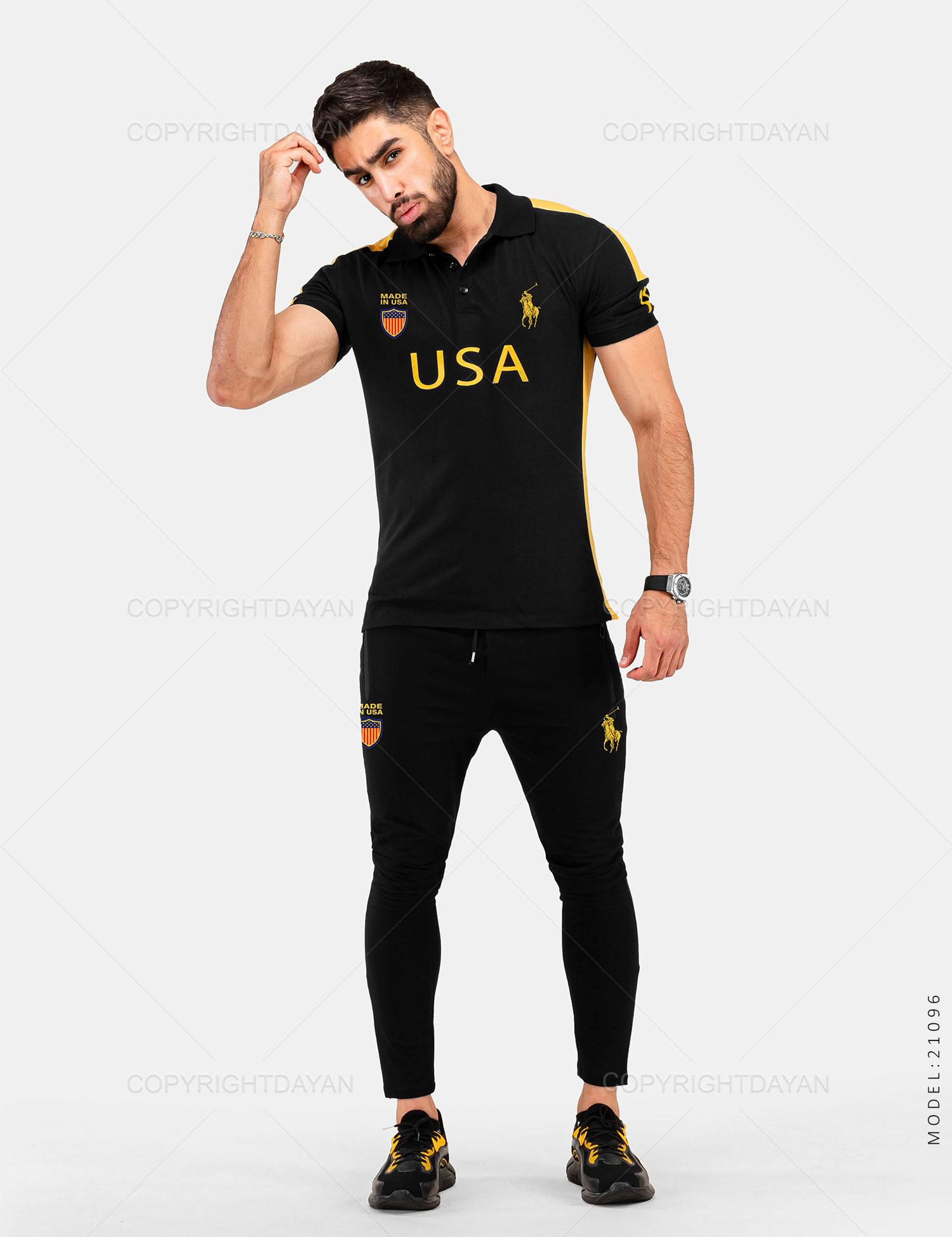 ست پولوشرت شلوار مردانه Denver مدل 21096