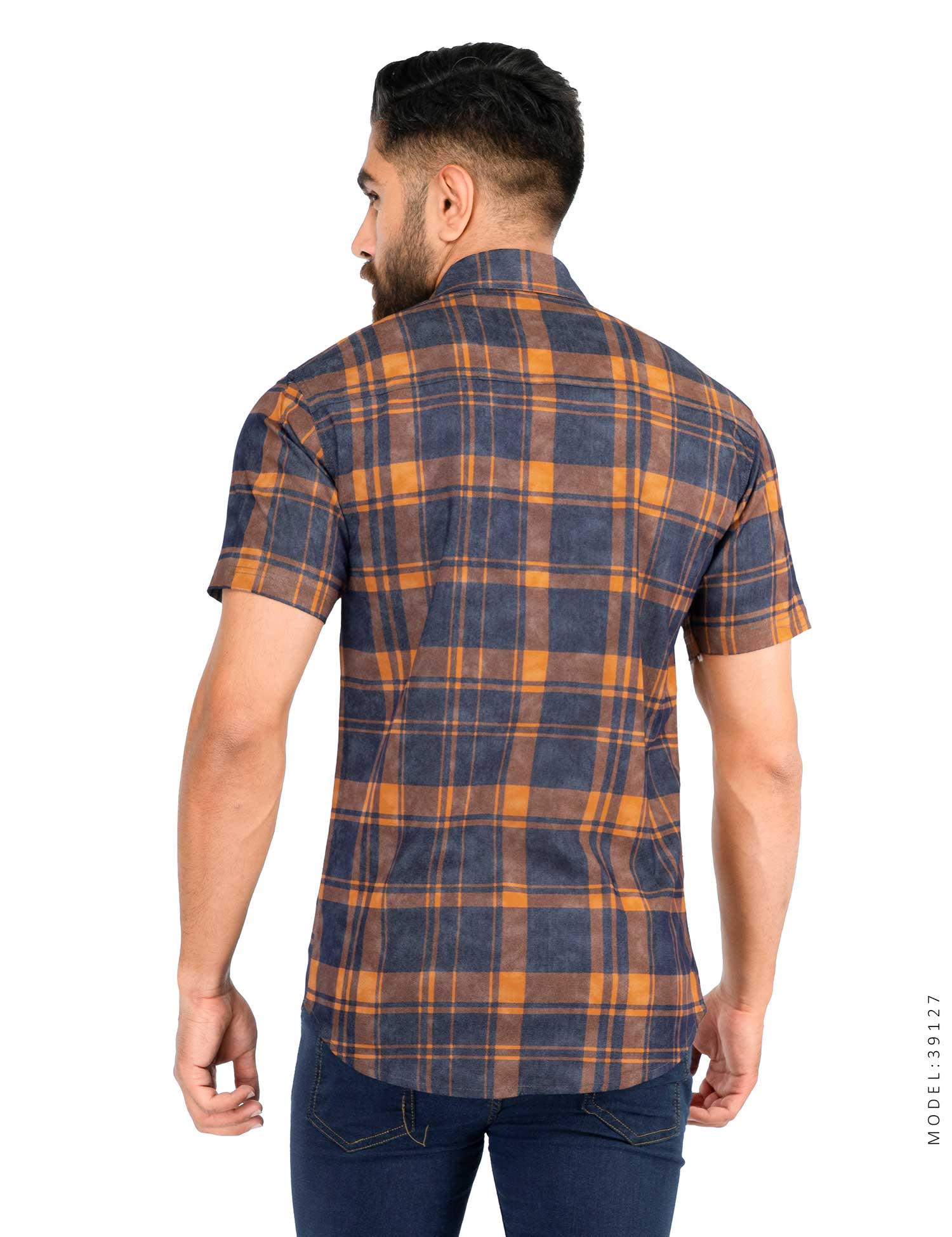 پیراهن مردانه چهارخانه Polo مدل 39127