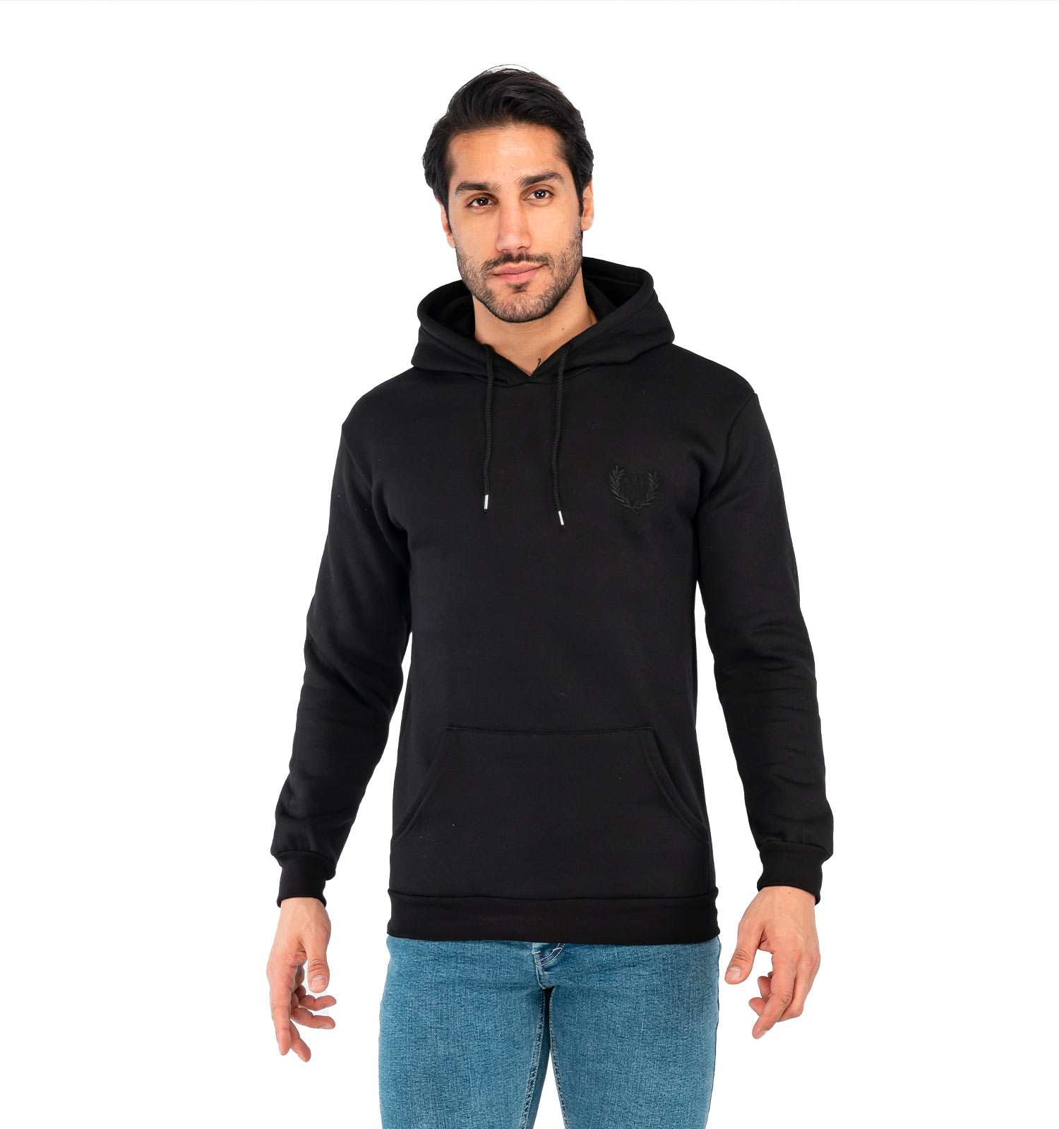 هودی مردانه کلاهدار مشکی Adidas مدل 40813