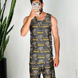 ست رکابی شلوارک مردانه Versace مدل 29519
