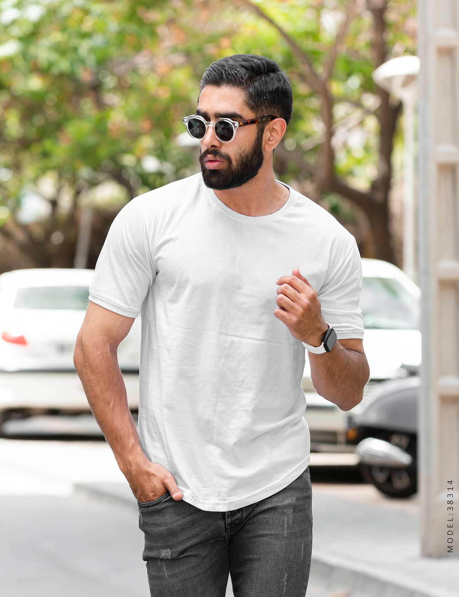 تیشرت مردانه یقه گرد Calvin Klein مدل 38314