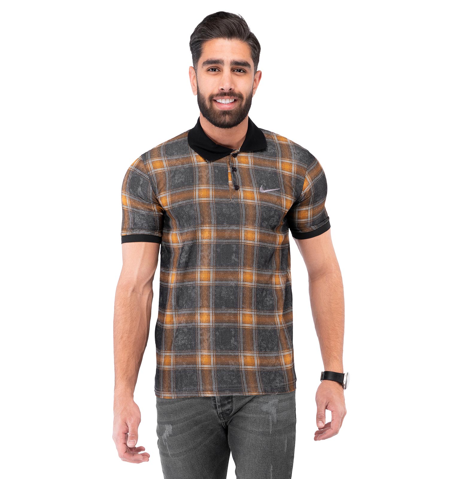 پولوشرت مردانه چهارخانه Polo مدل 36893