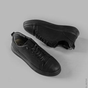 کفش روزمره مردانه Geox بند دار مشکی مدل 41713