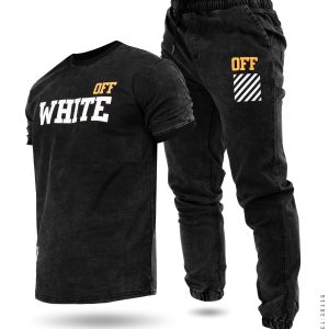ست تیشرت شلوار اسپرت لی Off White مدل 38116