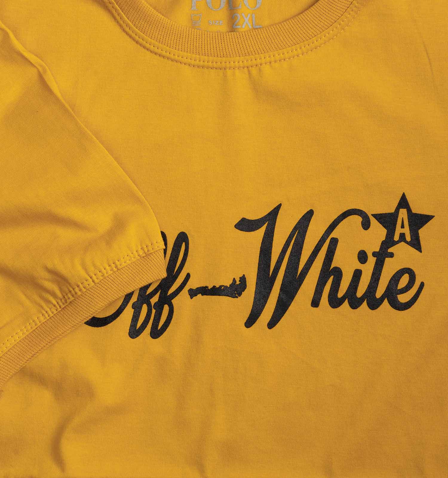 تیشرت OFF WHITE یقه گرد مردانه پنبه طرحدار مدل 45219