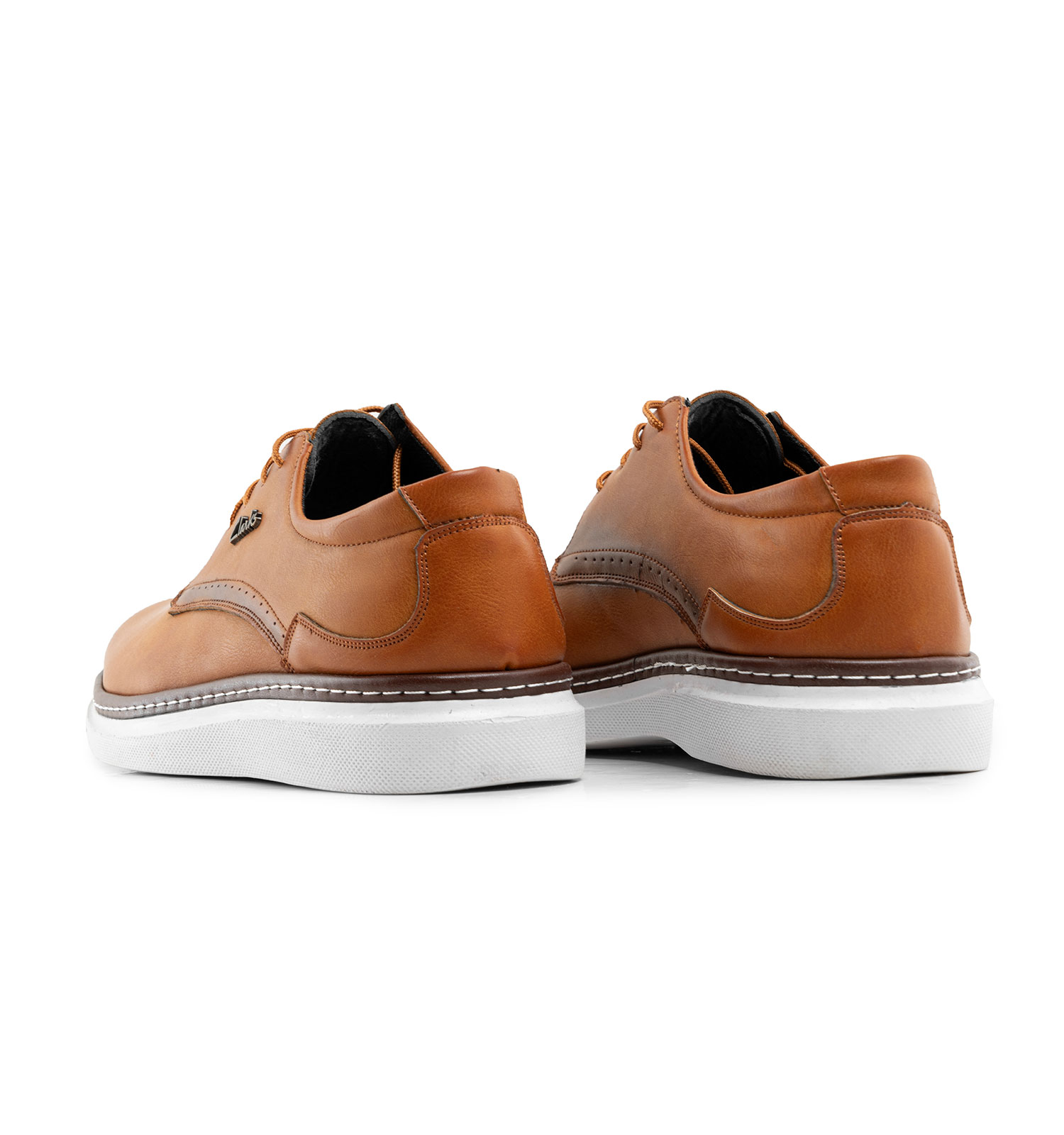 کفش روزمره Clarks مردانه عسلی بندی چرم مصنوعی مدل 41464
