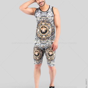 ست رکابی شلوارک مردانه Versace مدل 26677