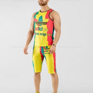 ست رکابی شلوارک Adidas مدل 14357