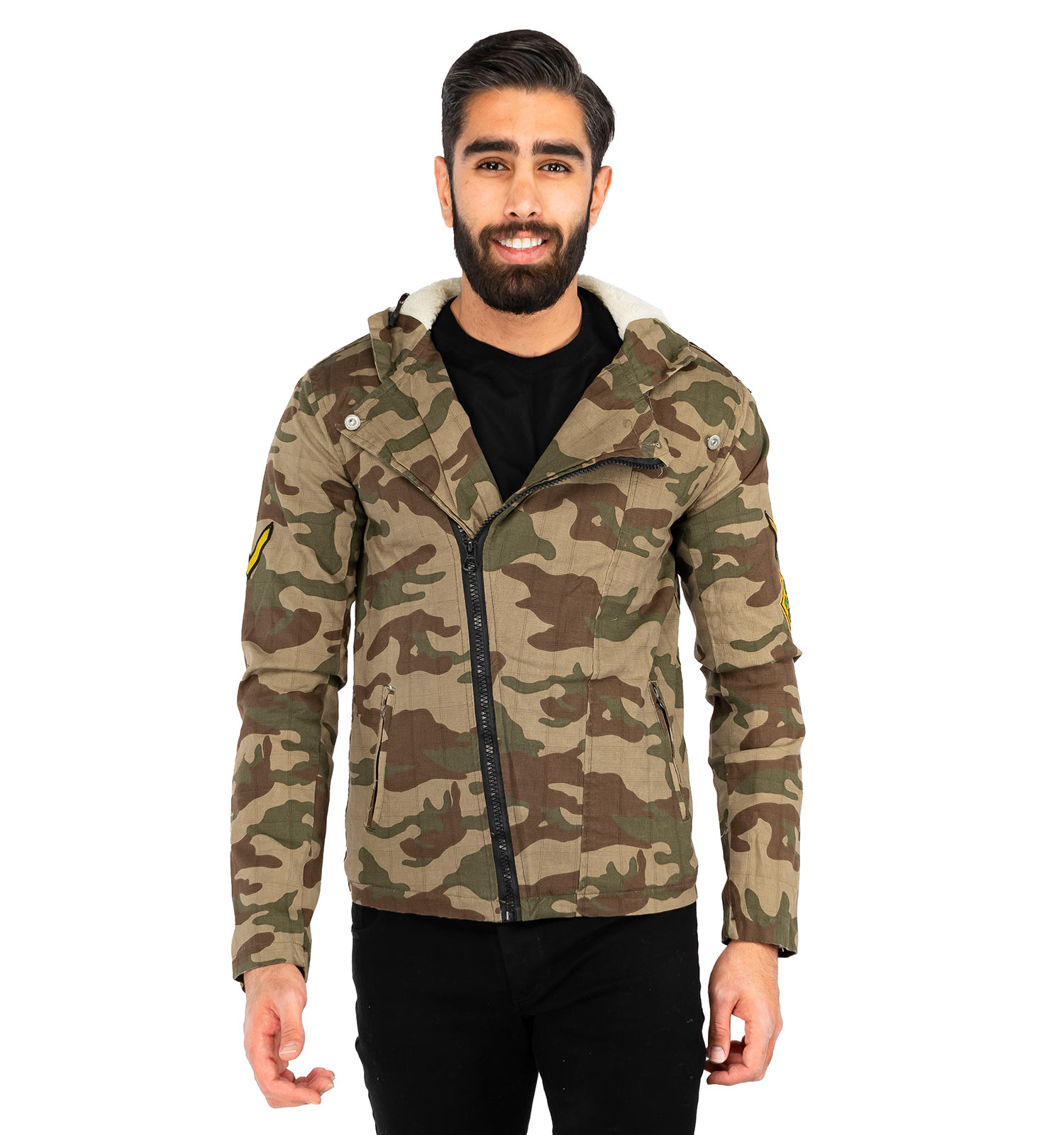 کاپشن کتان مردانه چریکی Kiyan مدل 40764