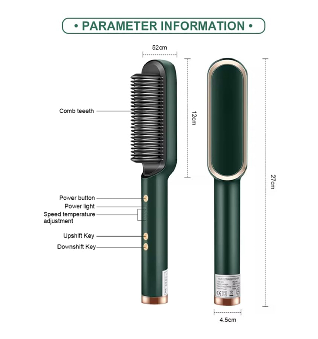 برس حرارتی straight comb FH – 909 مدل 44449