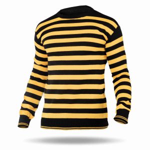 پلیور بافت مردانه راه راه یقه گرد Nela مدل 33339