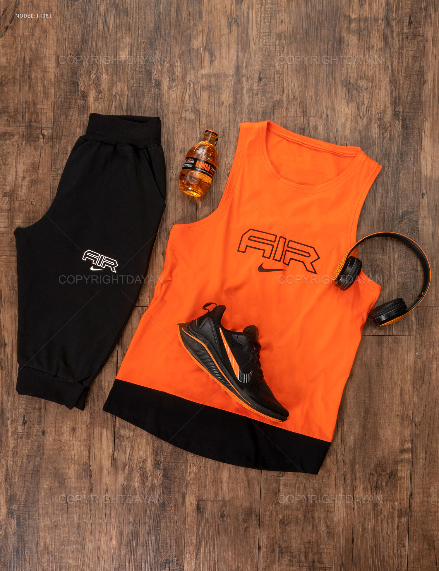 ست رکابی شلوارک مردانه Nike مدل 14081