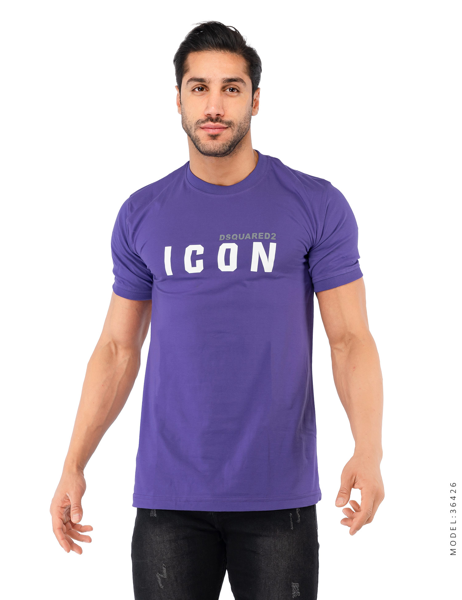 تیشرت یقه گرد مردانه Icon مدل 36426