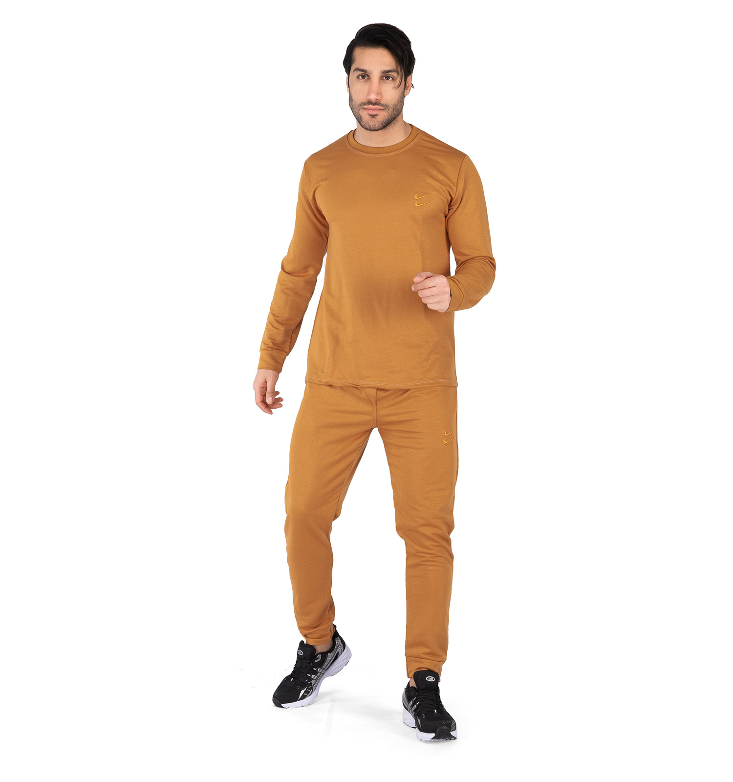 ست بلوز شلوار مردانه آستین بلند Nike ساده یقه گرد مدل 43652