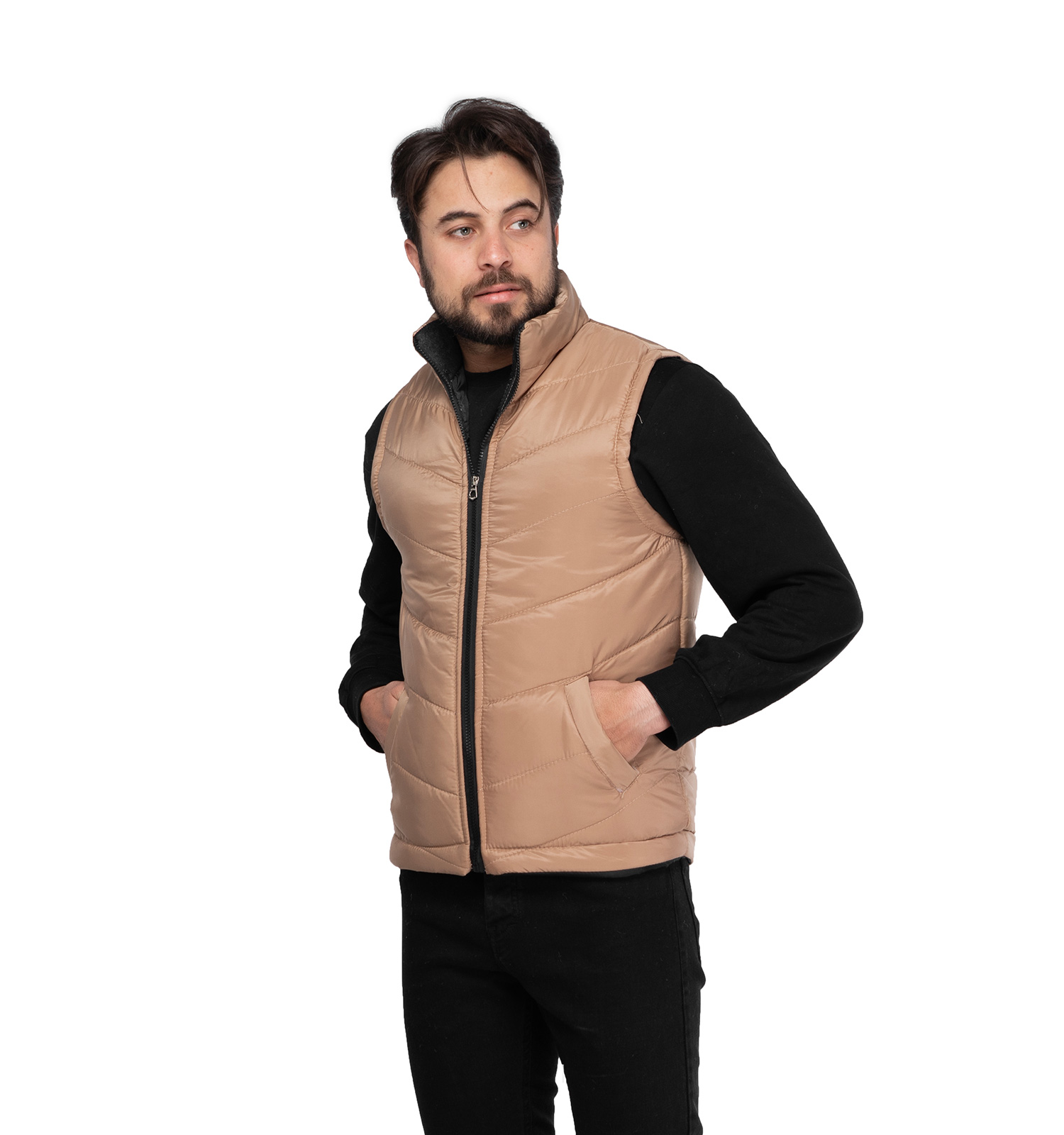 کاپشن پافر بادی مردانه مدل 46019