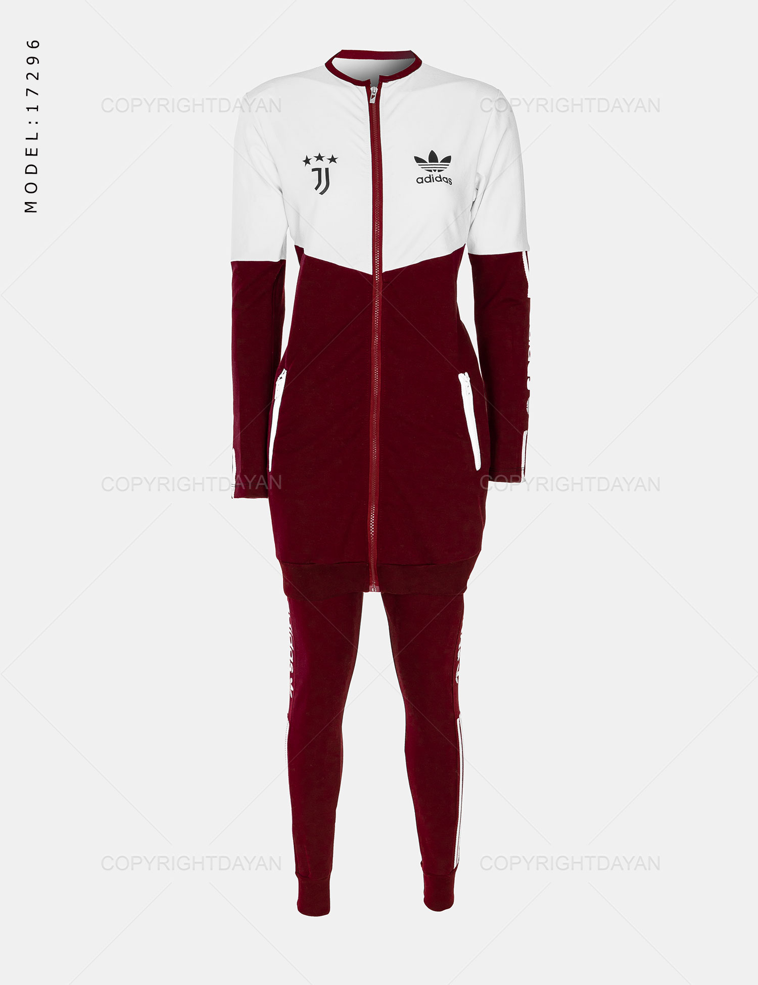 ست مانتو شلوار زنانه Adidas مدل 17296