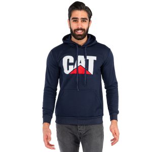 هودی کلاهدار مردانه سرمه ای Cat مدل 41811
