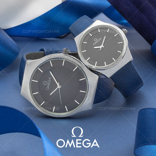 ست ساعت مردانه زنانه Omega مدل W 1397 (آبی)