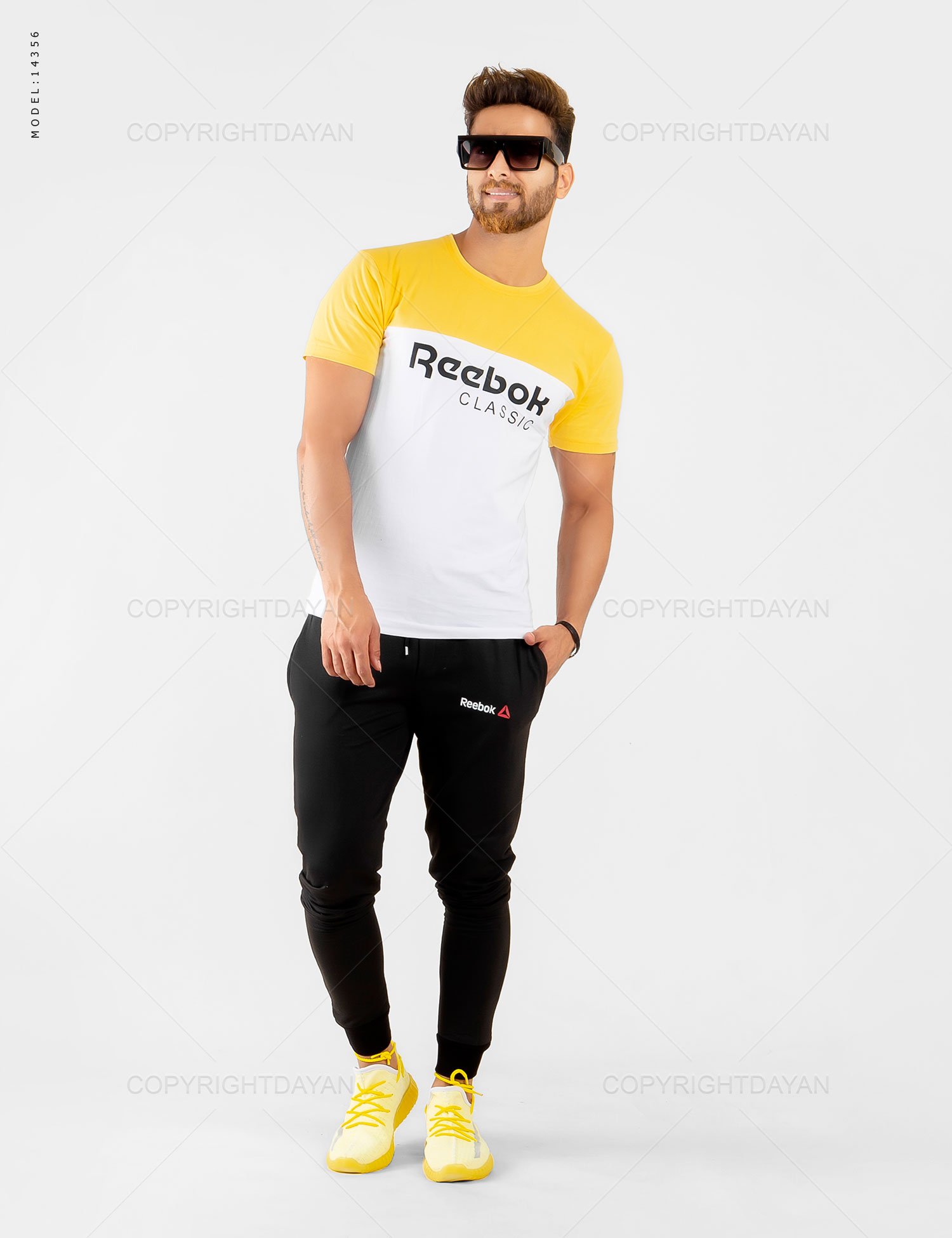 ست تیشرت شلوار مردانه Reebok مدل 14356