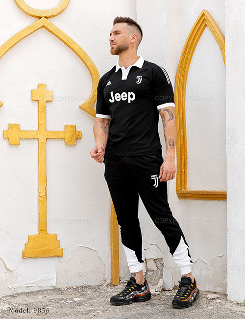 ست تیشرت شلوار مردانه Juventus مدل M 9856