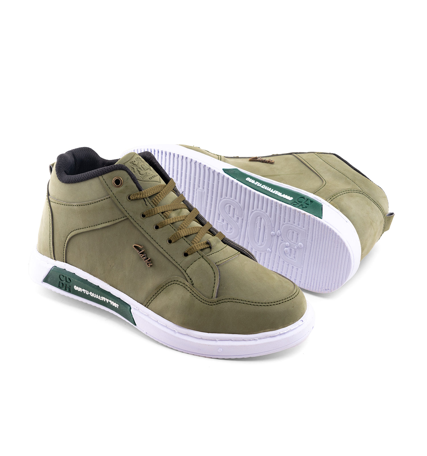 کفش ساقدار چرم مصنوعی مردانه بنددار Clarks مدل 41009