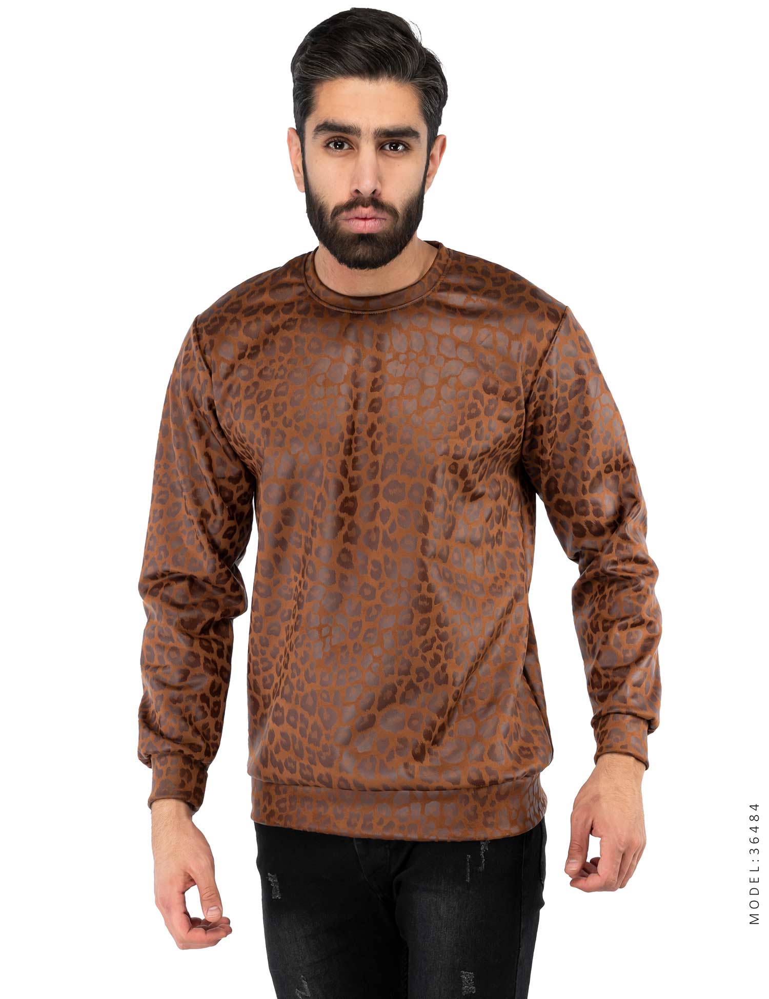 بلوز دورس طرح پلنگی اسپرت Nika مدل 36484