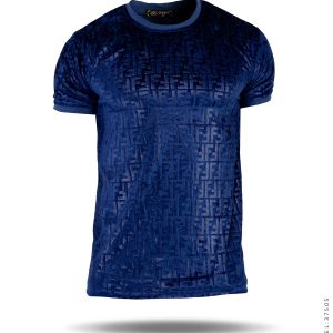 تیشرت مردانه مخمل طرحدار Fendi مدل 37505