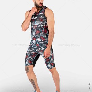 ست رکابی شلوارک مردانه Adidas مدل 29582