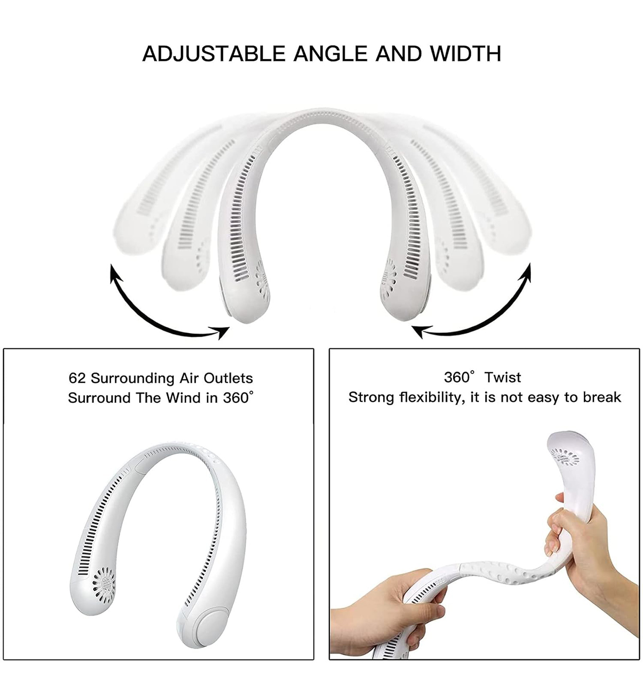 پنکه شارژی گردنی مدل 45162
