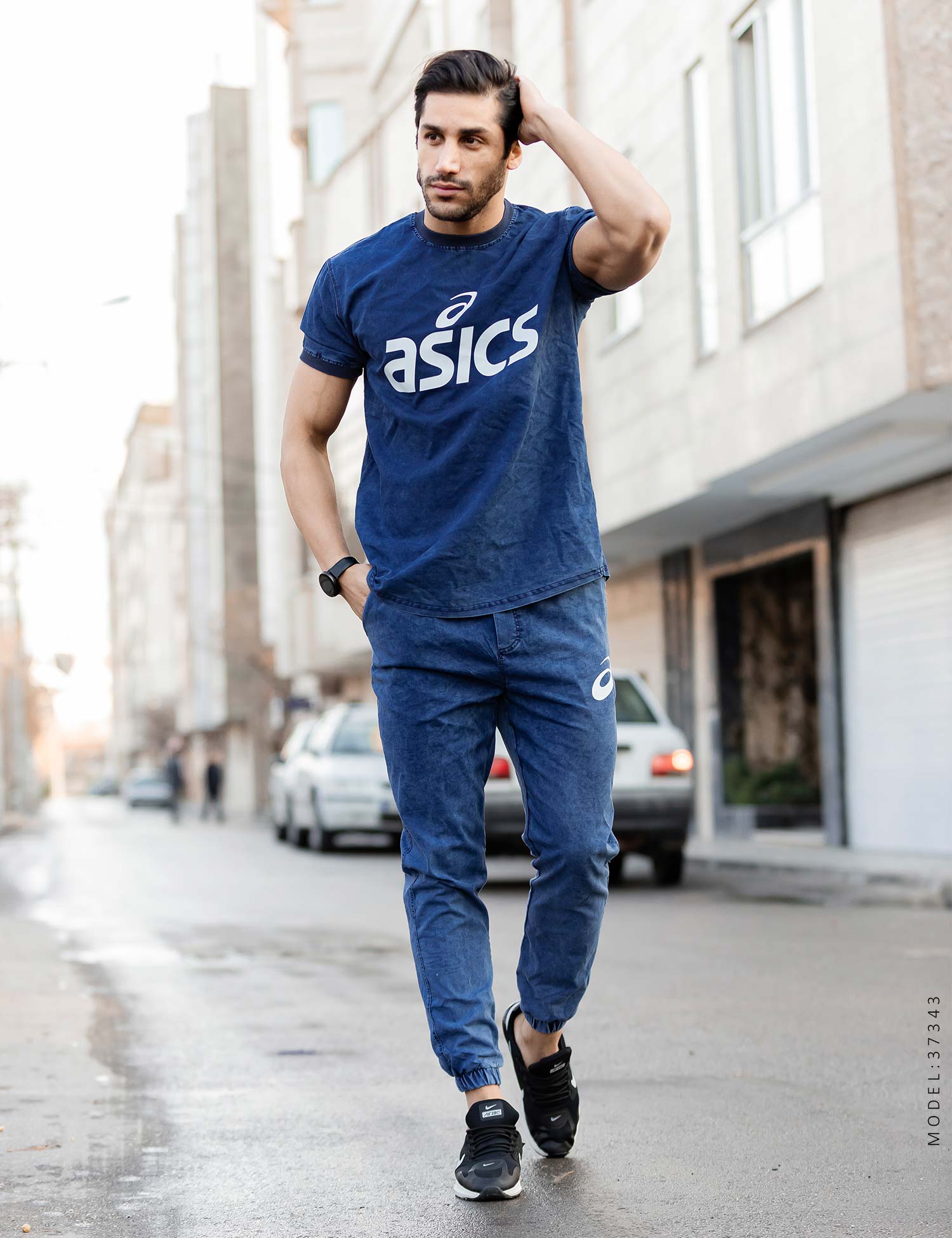ست تیشرت شلوار اسپرت لی Asics مدل 37343